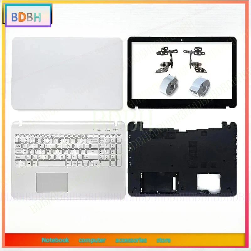 New For Sony Vaio svf152a29v Body SVF152 SVF153 SVF152a23t SVF1541 Laptop LCD Back Cover Bezel Palmrest Bottom Case White Black