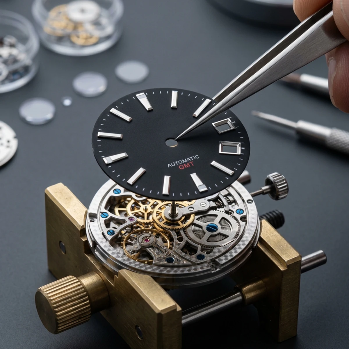 28.5mm No Logo Sports Watch Dial for NH35 NH34 Spring Drive Automatic Movement Case Mod Parts
