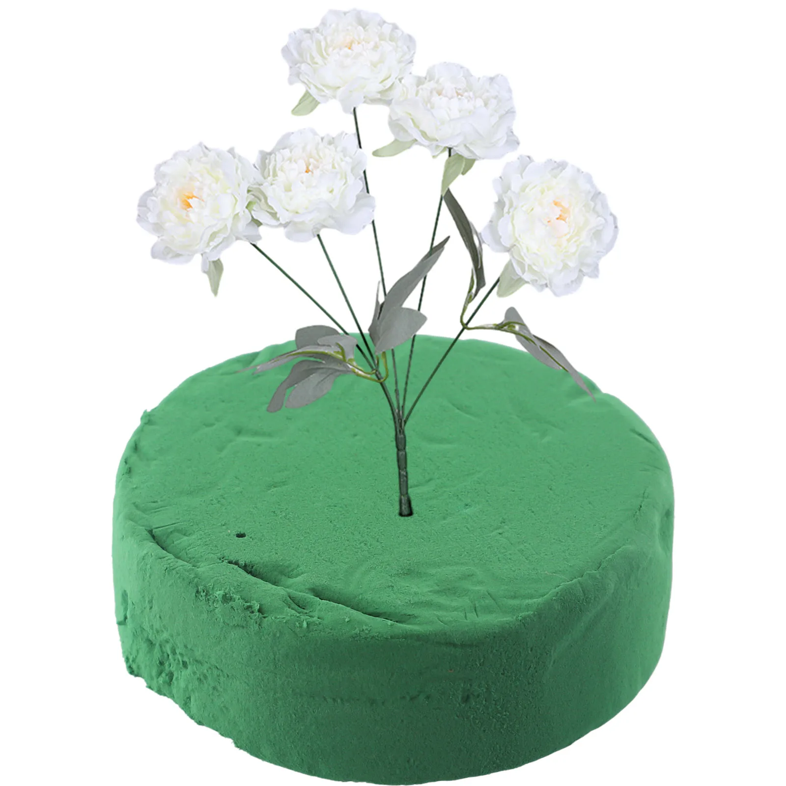 1*Foam Brick Bouquet Floral Decoration Wedding Aisle Green Foam Round Party Brick Block Keep Fresh DIY Craft Flower Arrangement