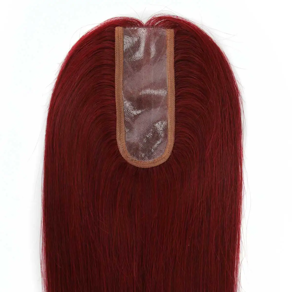 TUW22 الكرز الأحمر الشعر بولي Topper خصلات شعر نسائية لتخفيف الشعر قطعة شعر بشري لتساقط الشعر الناس الشعر البشري القبعات العالية