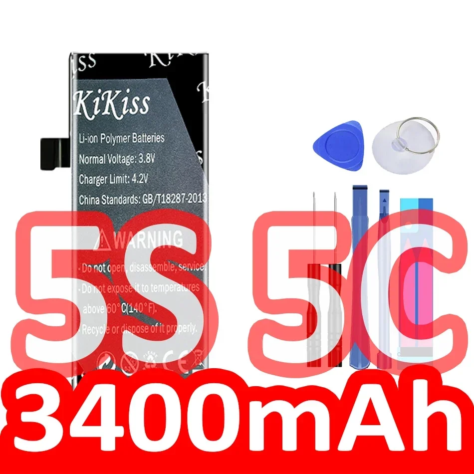 

Для iPhone 5S 5C 3400 мАч аккумулятор мобильного телефона большой емкости