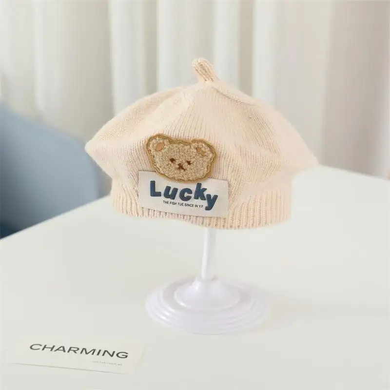 Baby Hat Autumn and Winter Beret Baby Wool Hat Cute Super Cute Men and Women Treasure Autumn Infant Knitted Hat