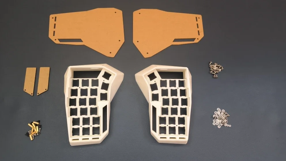 Casing crkbd keyboard split Corne cetak 3D saja