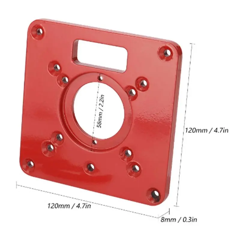 ABFI For Woodworking Multifunctional Router For Table Insert Plate-For Table Saws& Wood Plate Machines-4 Cover Plates Included