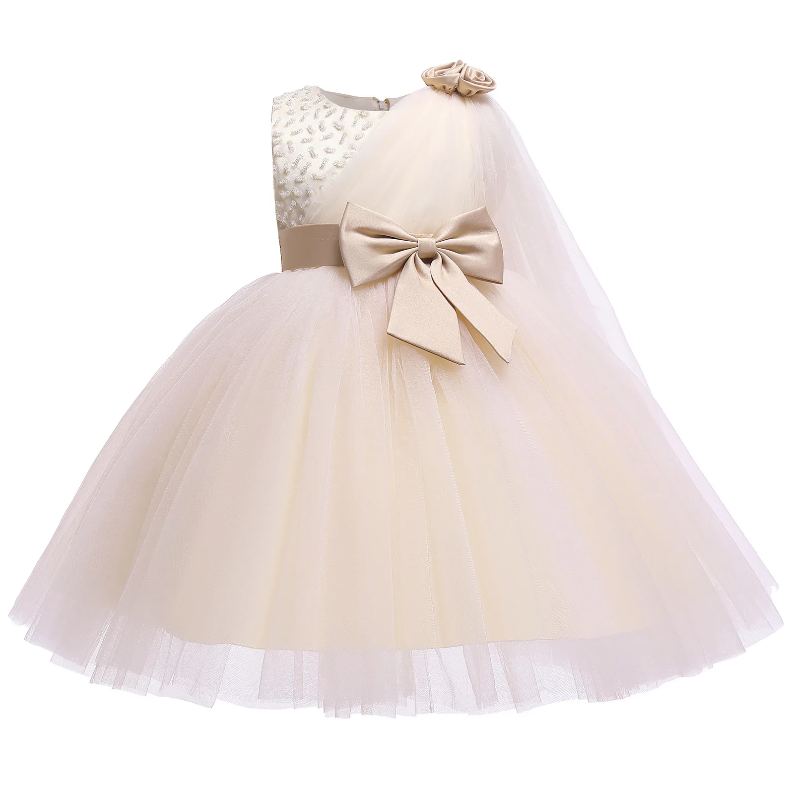 

Sequins Summer Dresses for Girls Kids Birthday Princess Tulle Layered Dress Children Holiday Beach Casual Vestidos for 3-14 Yrs