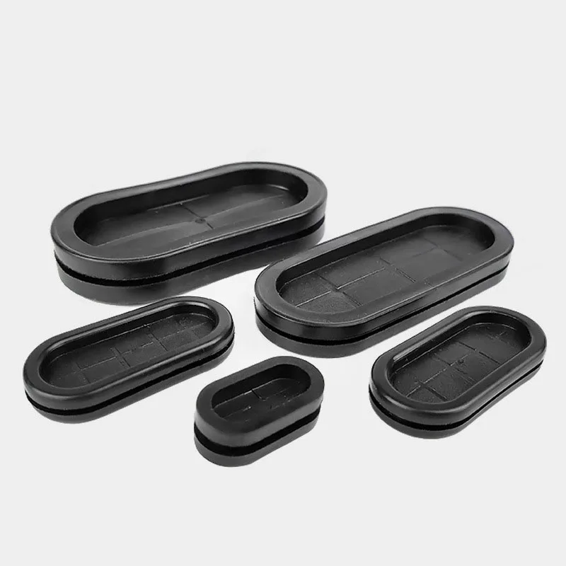 Oval Blanking Grommets Rubber Closed Blind Plug Bung Cable Wiring Protect Bushes Electric Box Inlet Outlet Seal Ring Dust Plug