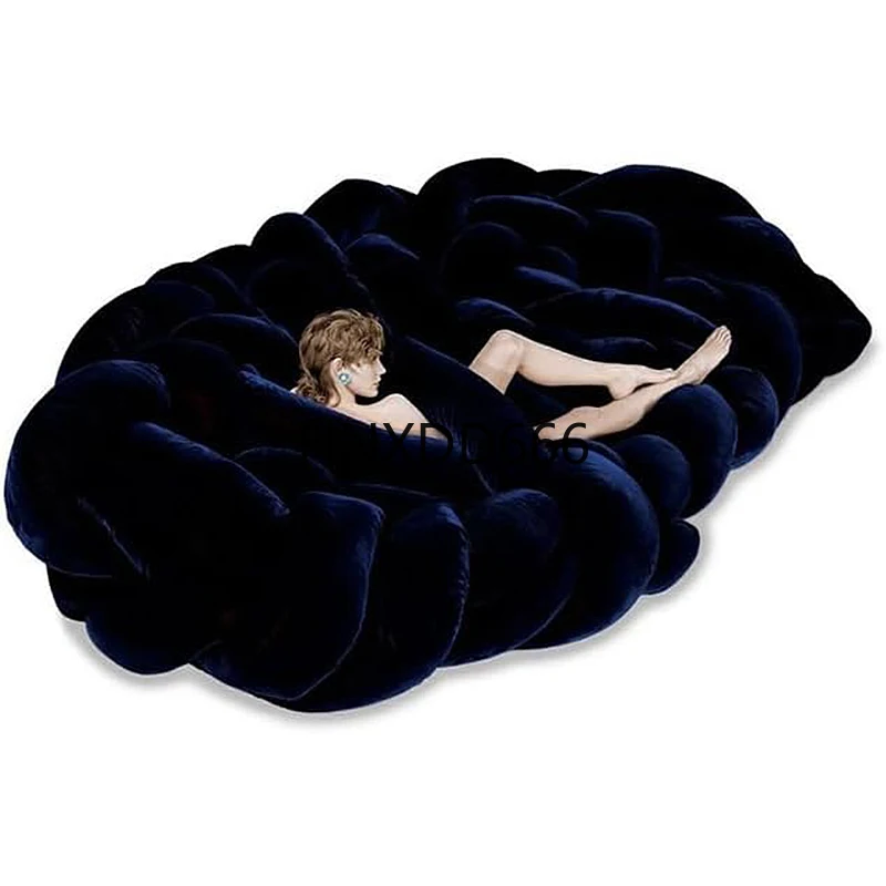 

Python sofa special-shaped multi-person knot sofa