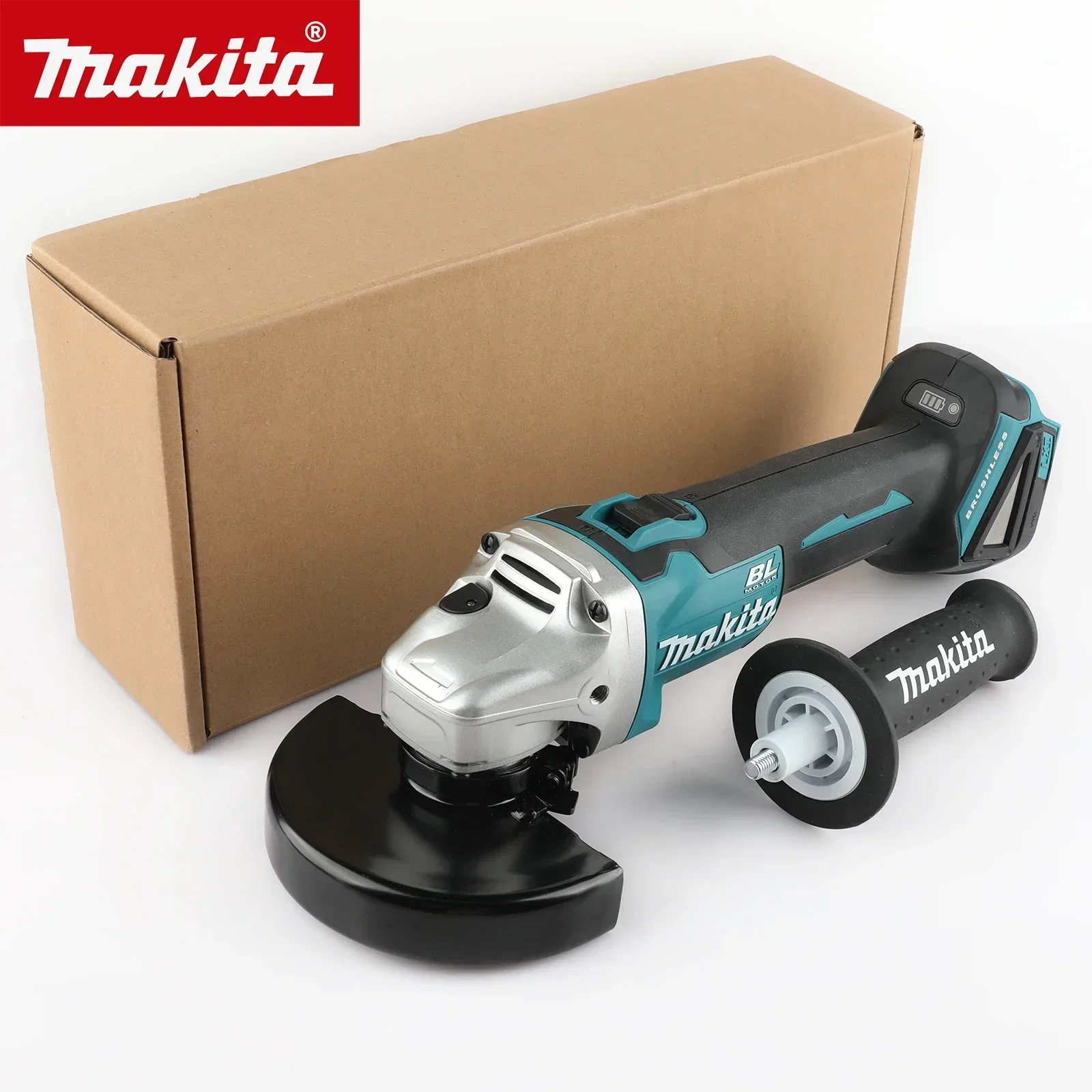 

Makita DGA404 18 В 6,0 Ач 125 мм бесщеточная литиевая батарея Угловая шлифовальная машина Перезаряжаемая режущая машина многофункциональная машина