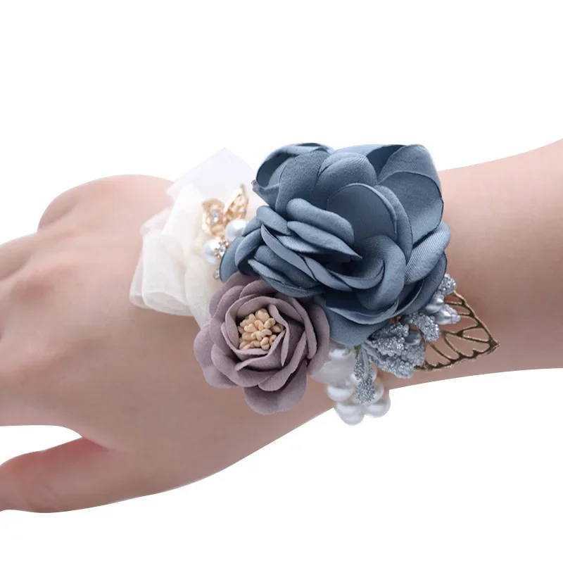 Wedding Supplies Bridesmaid Wrist Flowers Wedding Home Decorative Flowers Korean Bridal Artificial Flowers