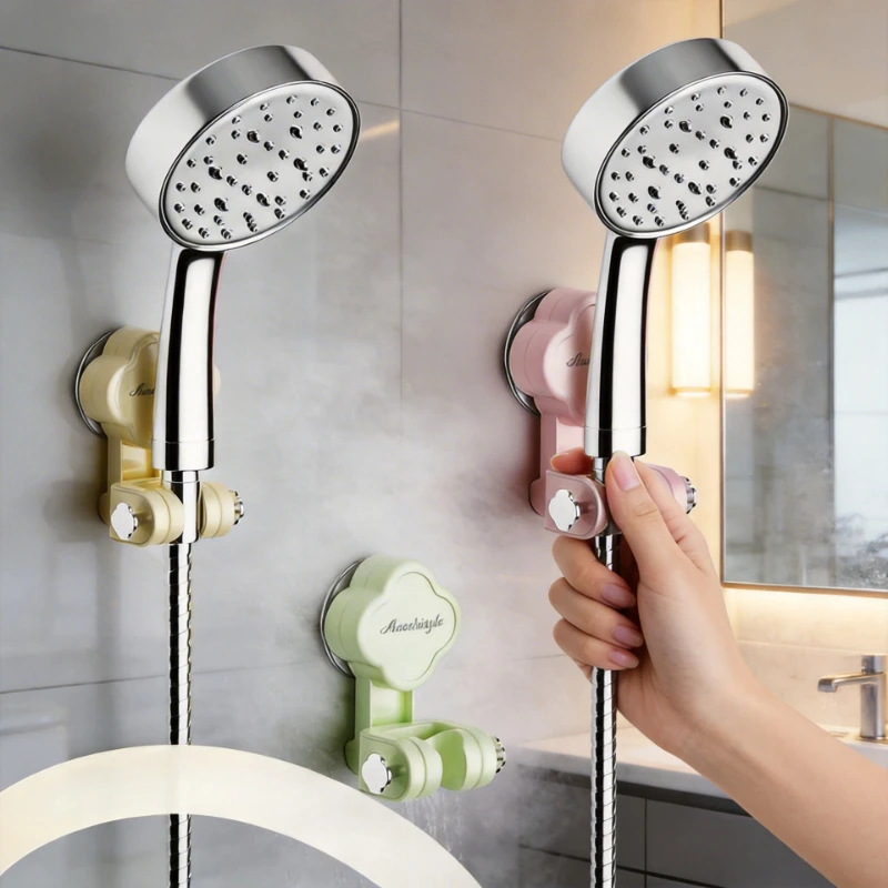 

Держатель для душа на присоске, без сверления, универсальный, регулируемый, для ванной комнаты, для детской душевой лейки, основание для душа