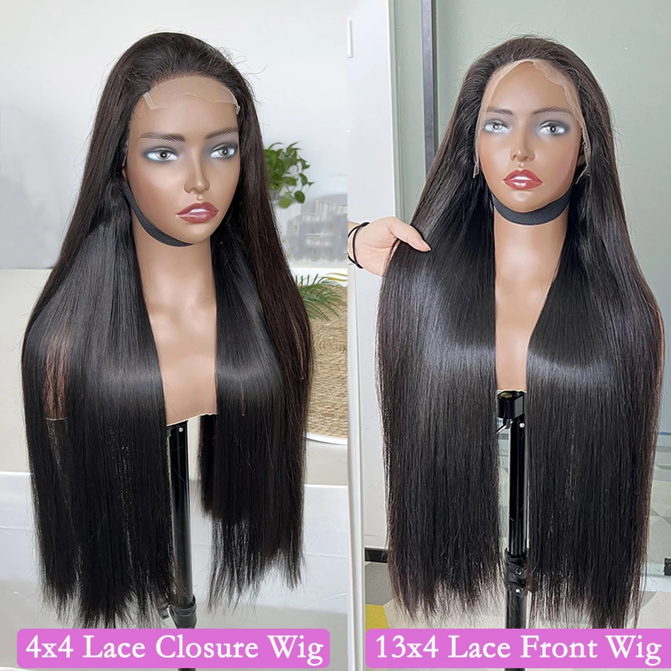 

Super Double Drawn Human Hair Wigs Straight 250 Density 13x4 Hd Lace Frontal Wig Vietnamese 30 Inch 4x4 Closure Wig For Women