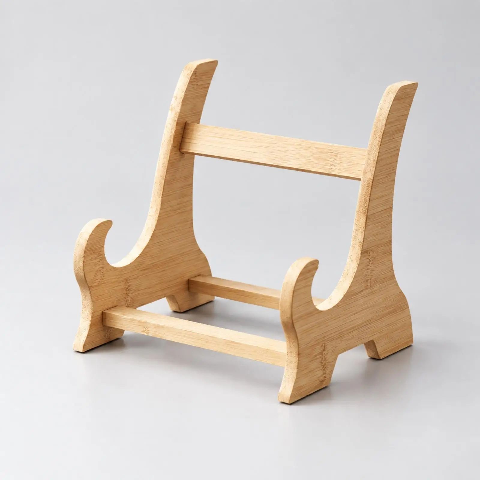 Handcrafted Bamboo Sword Display Stand Rack for Samurai Swords Tabletop Holder for Flutes Decorative Rulers and Collectibles