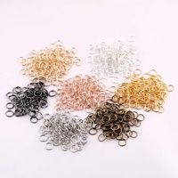 200pcs/Lot 3/4/5/6/7/8/10mm Metal DIY Jewelry Findings Open Single Loops Jump Rings & Split Ring for jewelry making