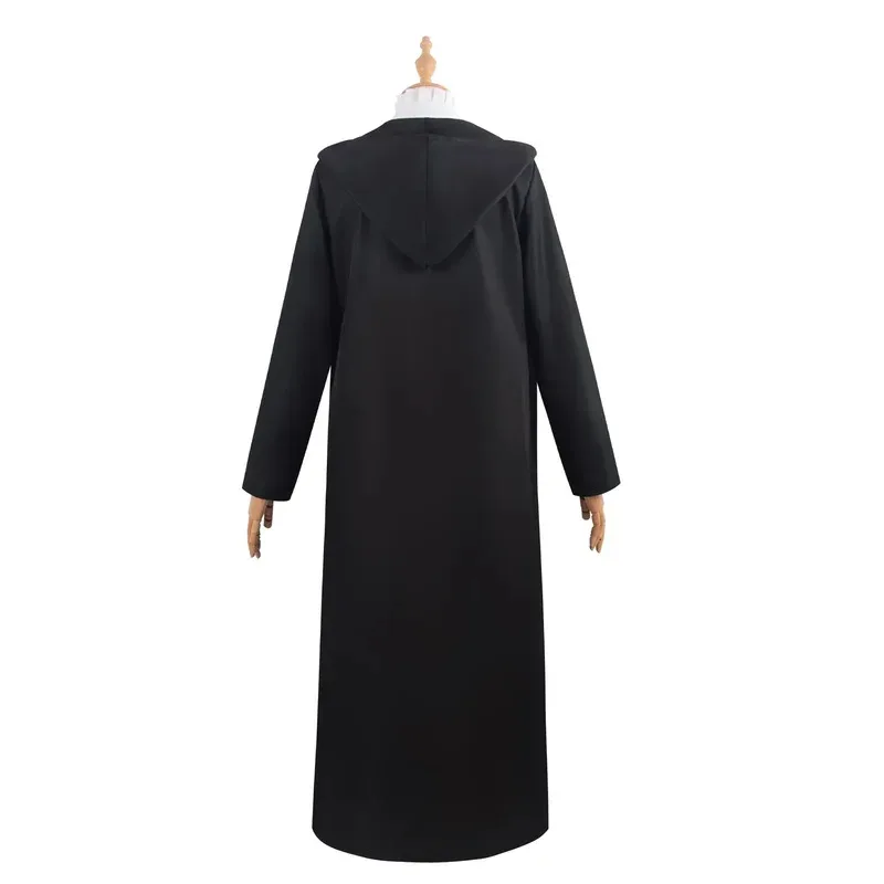 Cyanime frieren: além do fim da jornada samambaia cosplay traje branco vestido longo e robe preto peruca roxa headwear terno de halloween