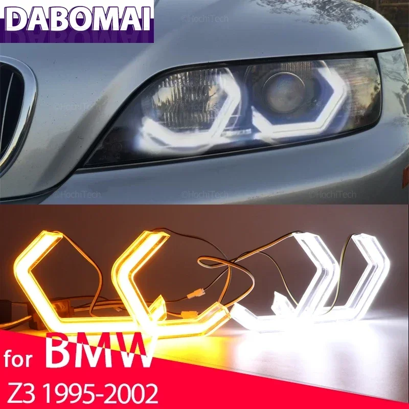

Светодиодная лампа в стиле «Ангельские глазки» Halo Ring Белый Желтый Лампа Автомобильный DRL Стайлинг Свет для BMW Z3 E36 E37 E38 roadster coupe 1995-2002