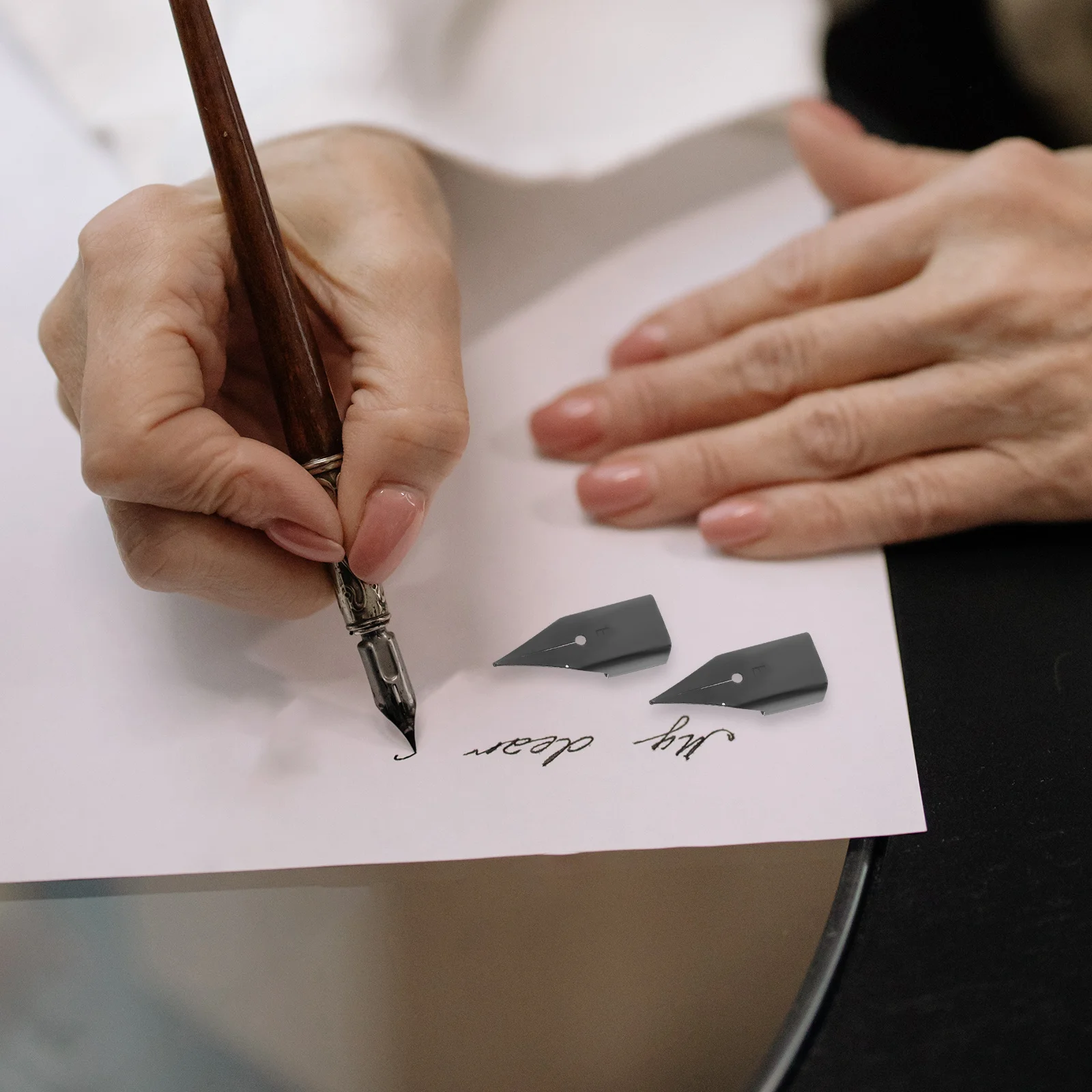 10 stuks vulpenpunten glad schrijven vervanging kalligrafie penpunten voor schilderen ondertekening praktijk pen accessoires