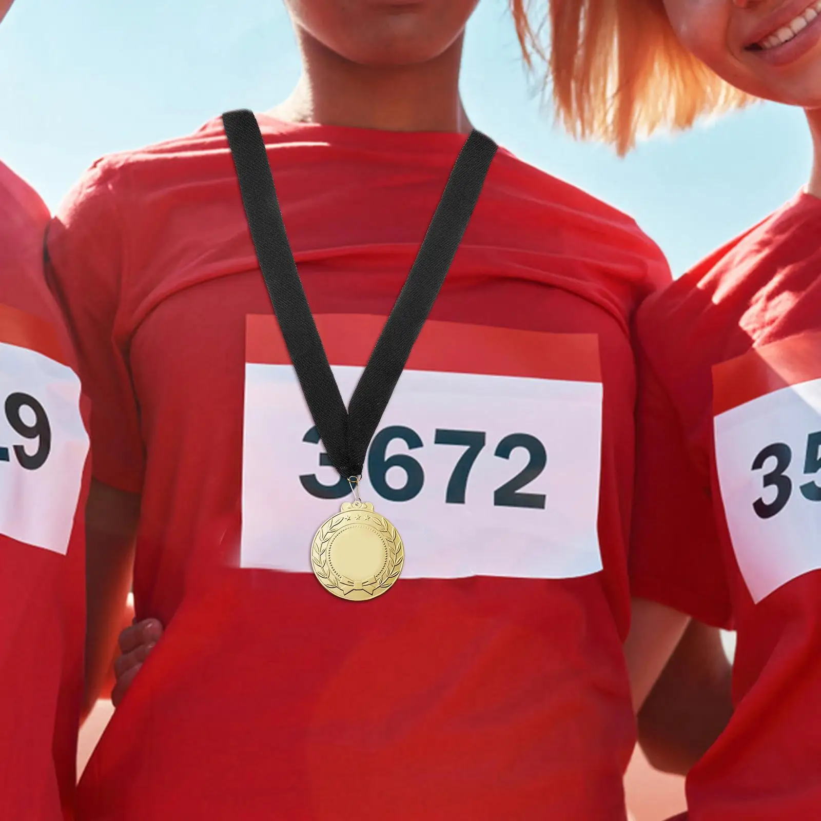 10pcs Medal Ribbon Award Ribbons Sports Meeting Souvenirs Polyester Neck Lanyard Competition Ribbon Team Sports Medals Straps