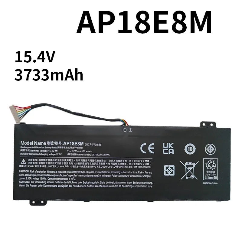 New AP18E7M Laptop Battery For Compatible With Acer AP18E8M E7M Predator Helios 4, Predator Tomahawk 300, Nitro 5 Laptop Batteri