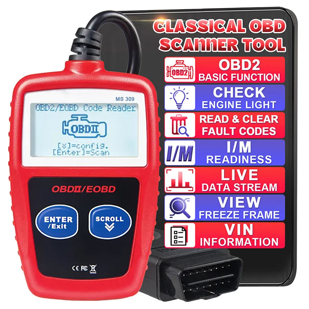 

1 шт. инструмент для диагностики неисправностей автомобиля Obd2, четкие коды неисправностей, диагностические сканирующие инструменты, универсальная версия