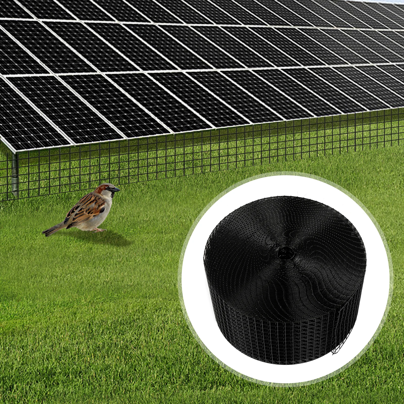 Solar Panel Bird Guard Squirrel Proofing Kit 6in*98ft Bird proofing Wire Screen Protection Wire mesh Welded Mesh Roof Pigeon Net