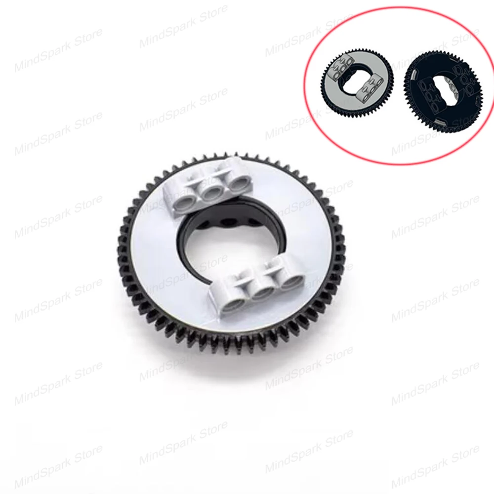 24/28/60 Teeth Gears Rotary Platform Turntable Building Blocks Technical Parts Small Bottom Top Bricks Compatible Legoeds