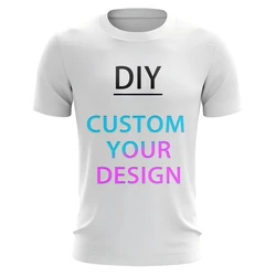 Custom DIY Logo Pattern Photo 3D Print T Shirts Personality Customized Men Women O Neck Tees Casual Oversized Breathable T-shirt