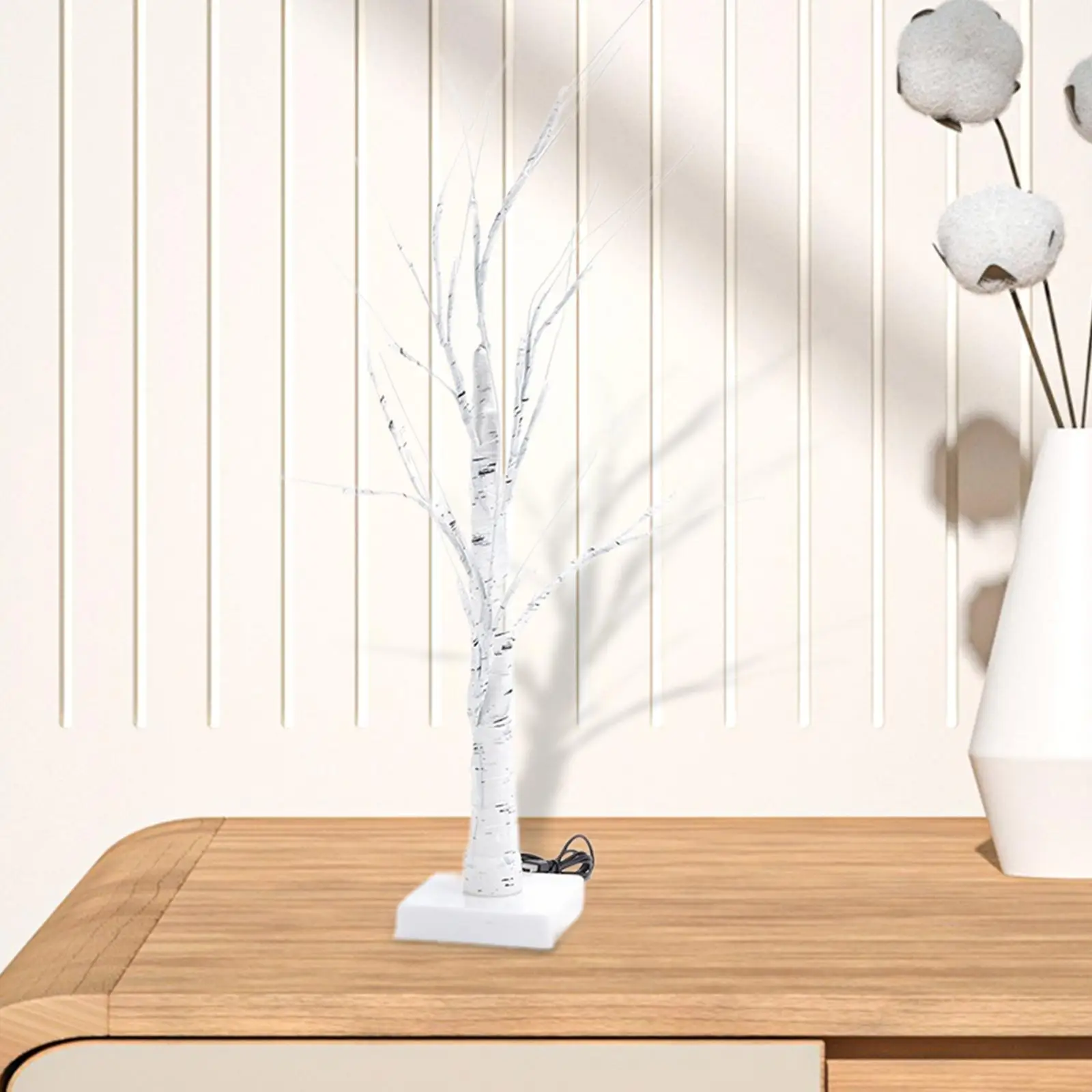 

Birch Tree Table Lamp Light up Tree Lamp for Mantel Room Decor NightStand