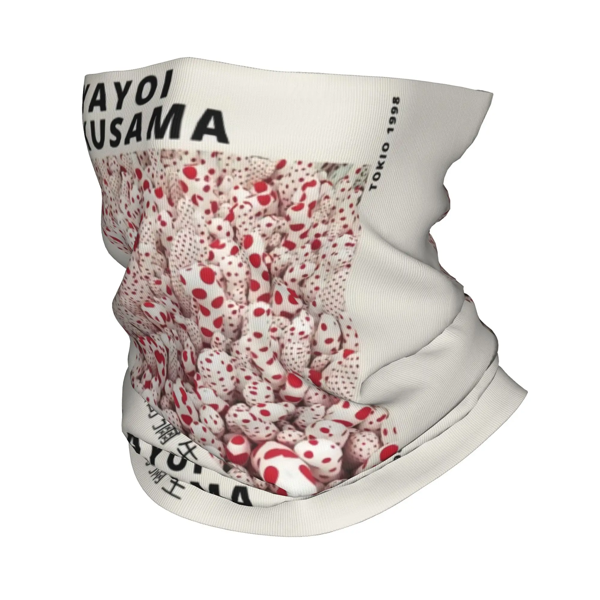Yayoi Kusama Dots Bandana Neck Gaiter Windproof Face Scarf Cover Women Men Pumpkin Polka Headwear Tube Balaclava