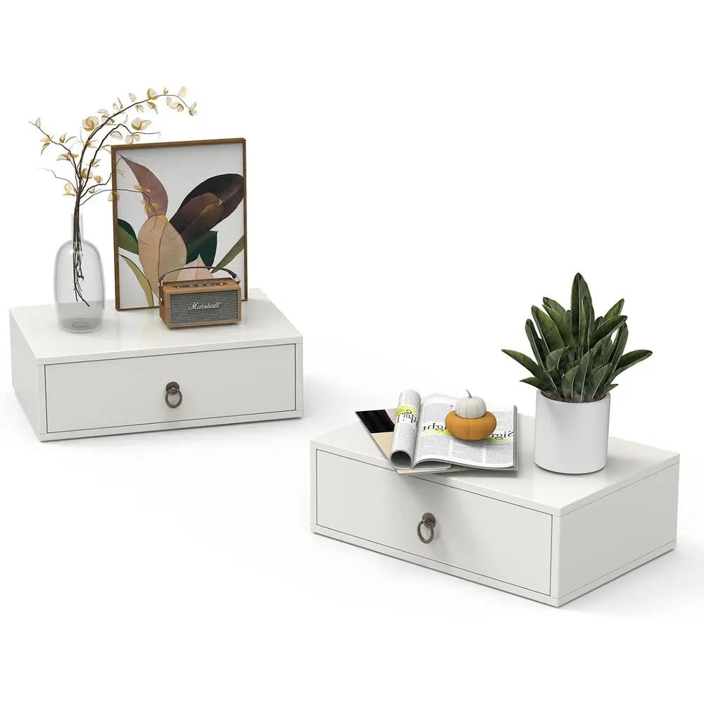 

Bedroom Floating Bedside Table Storage Locker Nordic Headboards Lounge Auxiliary Table Luxury Hanging Wooden Drawers Furniture