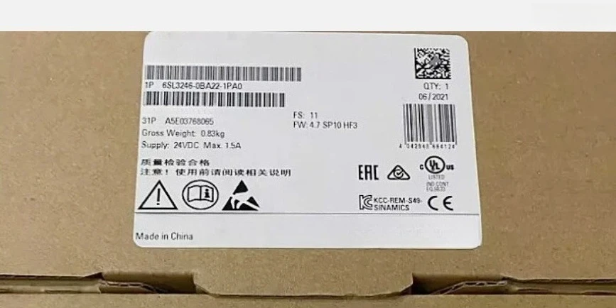 

Brand new 6SL3246-0BA22-1PA0 6GK7443-1EX20-0XE0 6RX1700-0AK00 Fast delivery