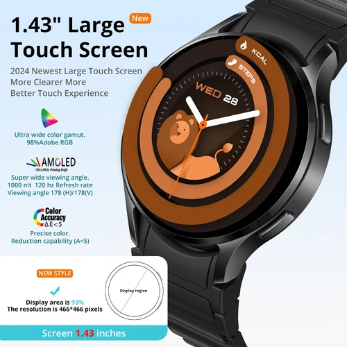 Imagen 2 del producto COLMI i28 Ultra AI Smartwatch Pantalla AMOLED, AI Da-GPT incorporado, oración musulmana, reloj de llamada Bluetooth, reloj inteligente para hombres y mujeres