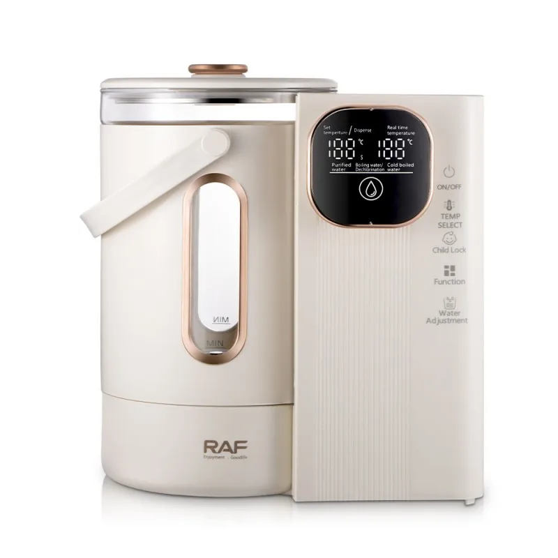 غلاية كهربائية سعة 3 لتر، زجاجة غليان مقسمة، غلاية مياه كهربائية ترموستاتي 800 وات، آلة شرب ذكية، غلاية