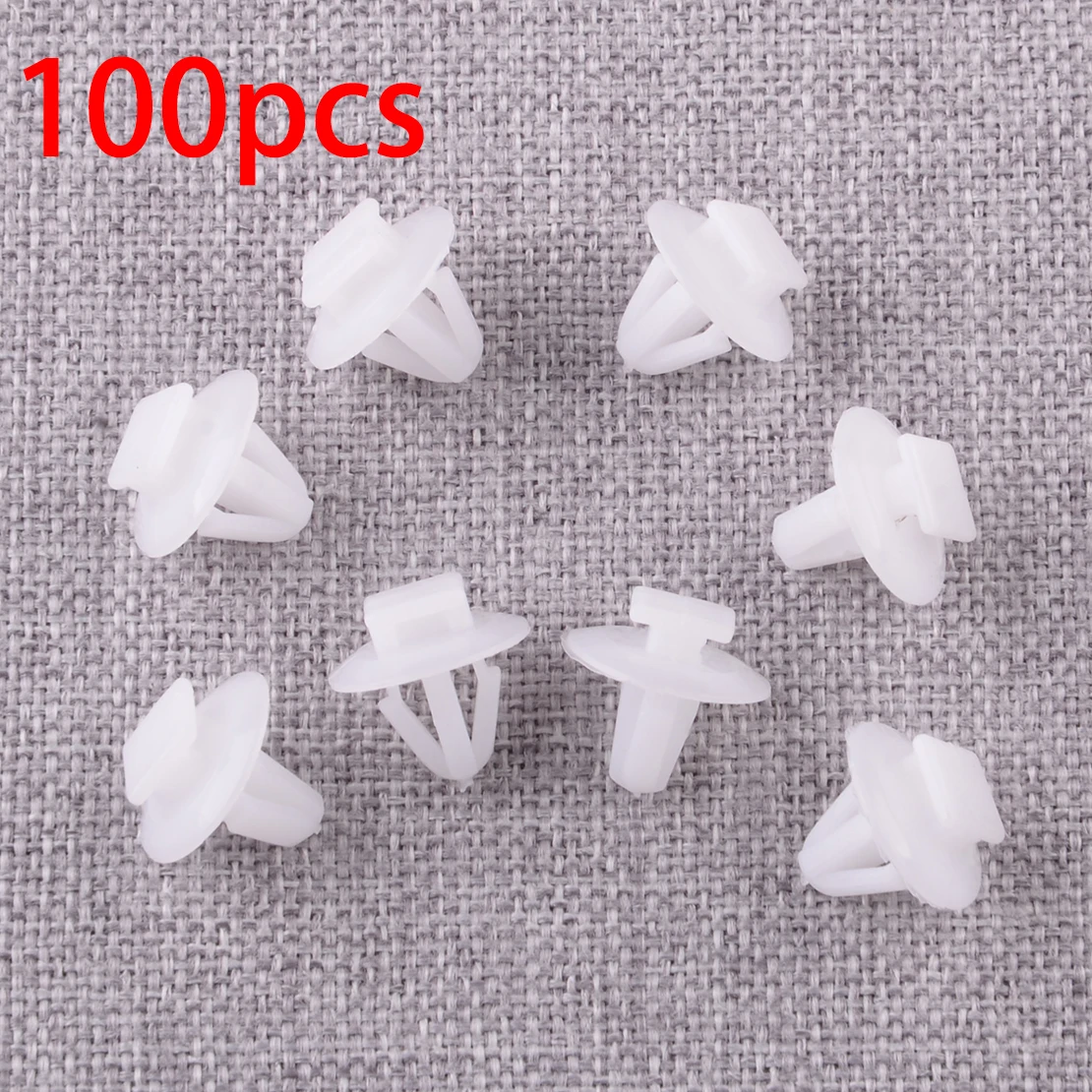 100pcs/Set Car Door Panel Moulding Clip Retainer with Sealers 94848834 6295520020 Fit for GM Pontiac Vibe Toyota Pick-Up Truck