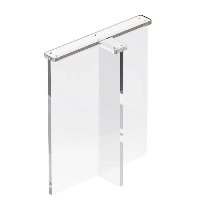 T-shaped acrylic table legs transparent suspended dining table coffee table simple non-yellowing light luxury desk legs