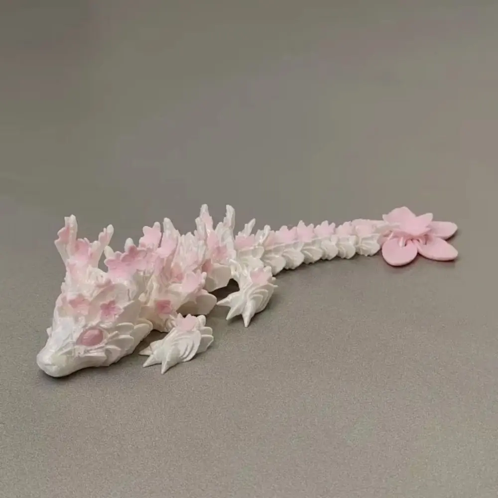 Simulated Eye 3D Printed Dragon Sakura Dragon Rotatable 3D Printed Diceratops Dragon Flexible Laser 3D Articulated Dragon