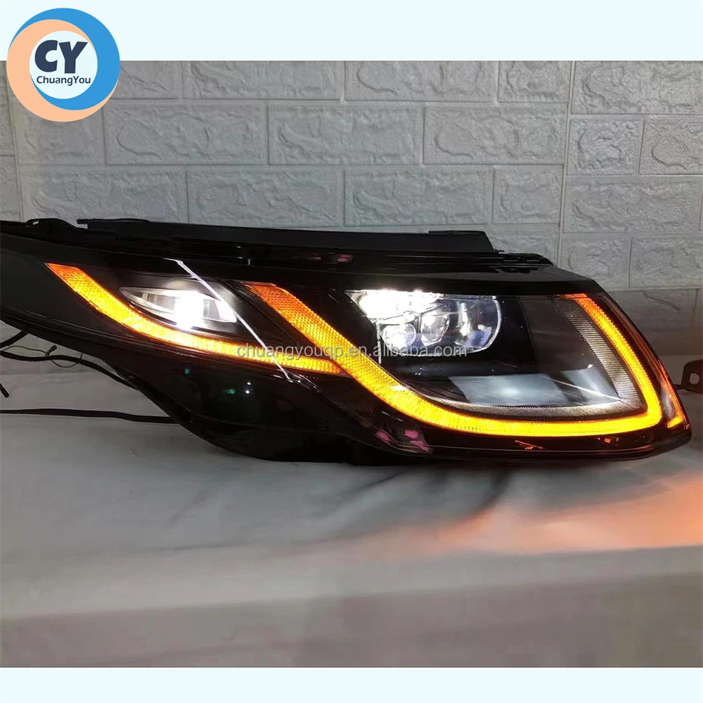For Land Rover for Range Rover Evoque Headlights Adaptive LED  Original 2015 2016 2017 2018 Cabriolet Matrix Headlamp L538 Light