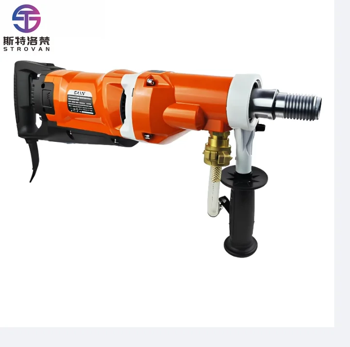 110v 220v Hand Held and Light Weight Concrete Core Drill Machine F-180S Max 180mm 7-Inch With 3 Gear Speed and Angle Stand