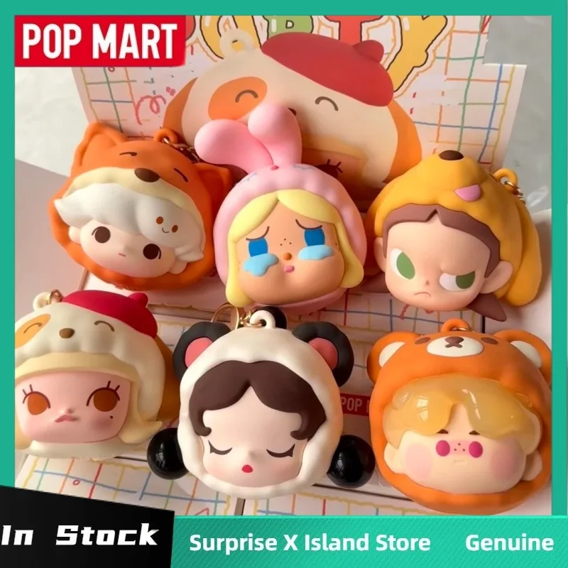 

Pop Mart Pajama Party Series Headphone Case Blind Box Skullpanda Crybaby Dimoo Molly Cute Headphone Case Mystery Box Toy Gift