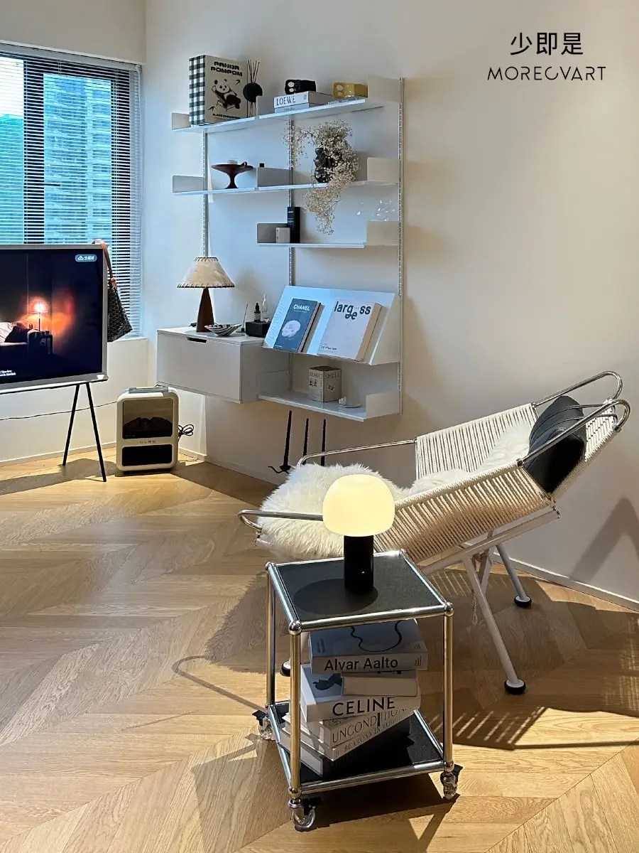 USM Style Stainless Steel Side Table Modular Coffee Table Industrial Style Bedside