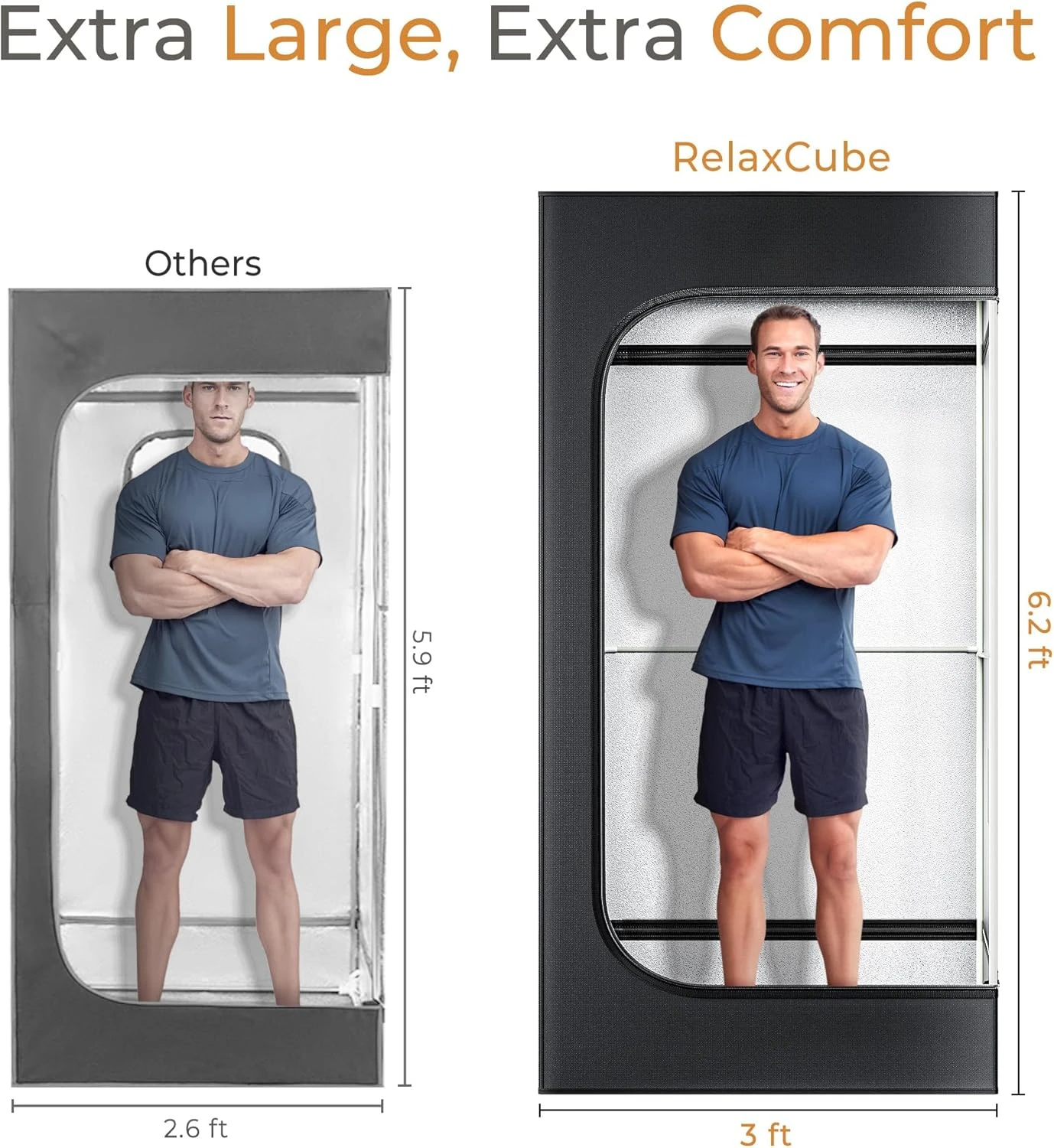 Tragbare Dampfsauna 1200 W 3 l, Zelt mit ergonomischem Stuhl mit hoher Rückenlehne, Ganzkörper-Saunabox