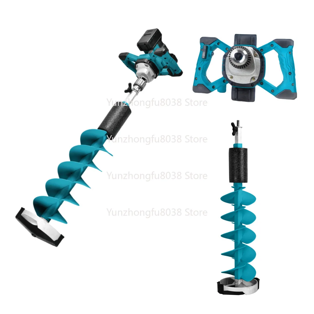 

Lithium Battery Ice Drill Winter Fishing Ice Breaker, Cement Putty Stirring Mixer