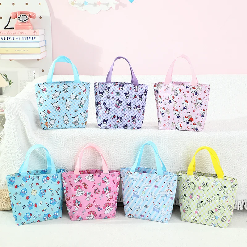 

New Sanrio Ugly Fish Bento Bag Fashion High Quality Outdoor Insulated Meal Bag Cartoon Versatile Multi Functional Storage Bag