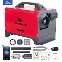 ROOMARK 5/8 KW Diesel Air Heater 12V  All in One Car Heater w/ LCD Thermostat Monitor & Remote Control for Truck Boat RV Trailer