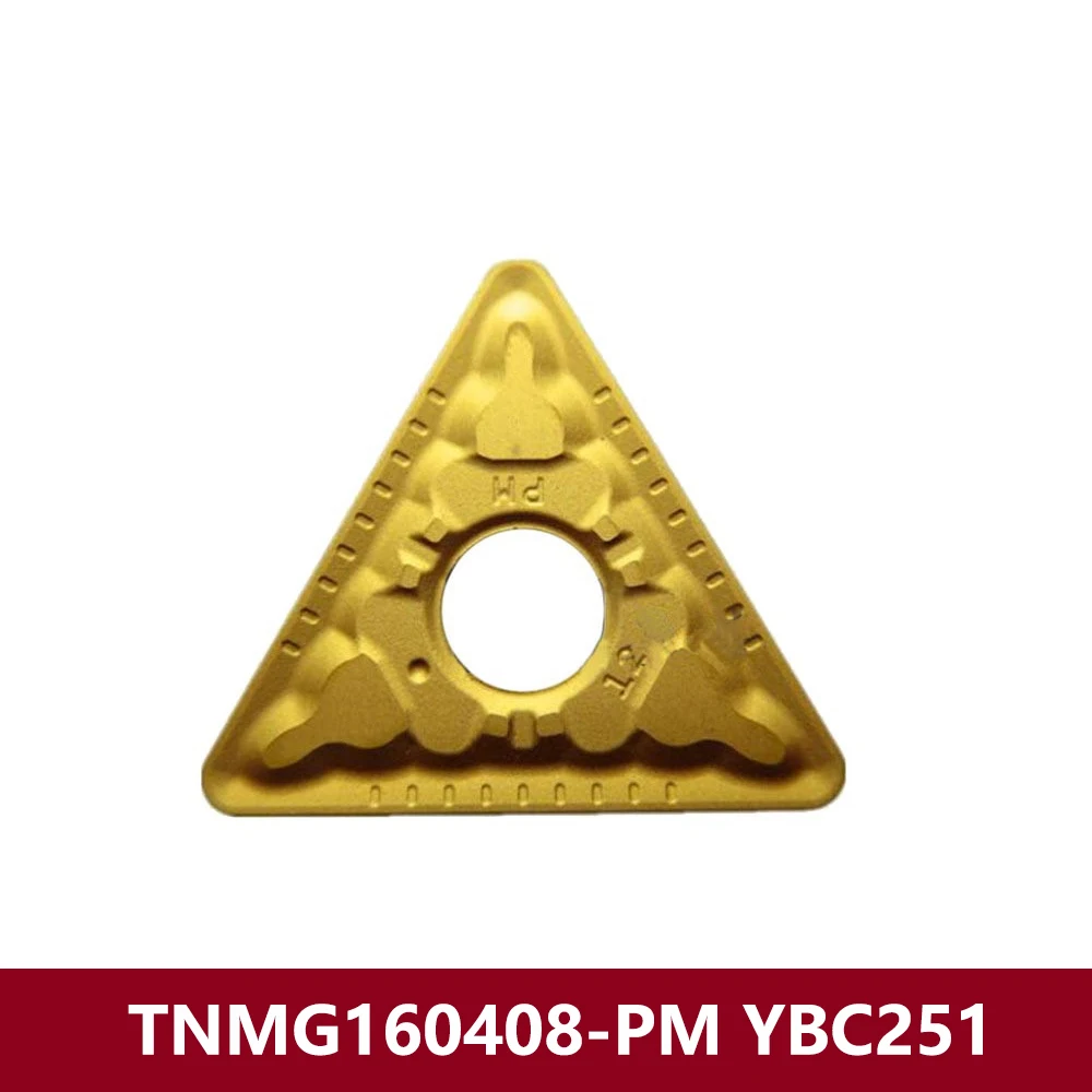 Original TNMG160412-PM YBC251 Metal Tools TNMG 160412 PM TNMG1604 Carbide Inserts CNC Lathe Cutter TNMG16 TNMG333-PM Machine Bar