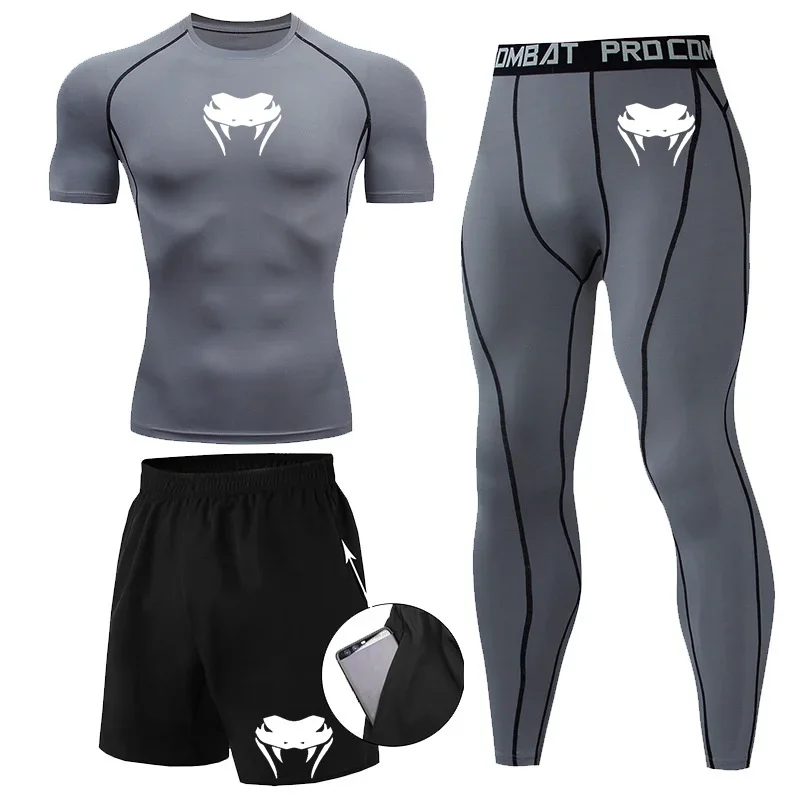 新作MMA Tシャツ+パンツセット 柔術ラッシュガード メンズ Bjj ムエタイ ジャージ 長袖 ボクシングウェア ジムシャツ トップス パンツ ショーツ