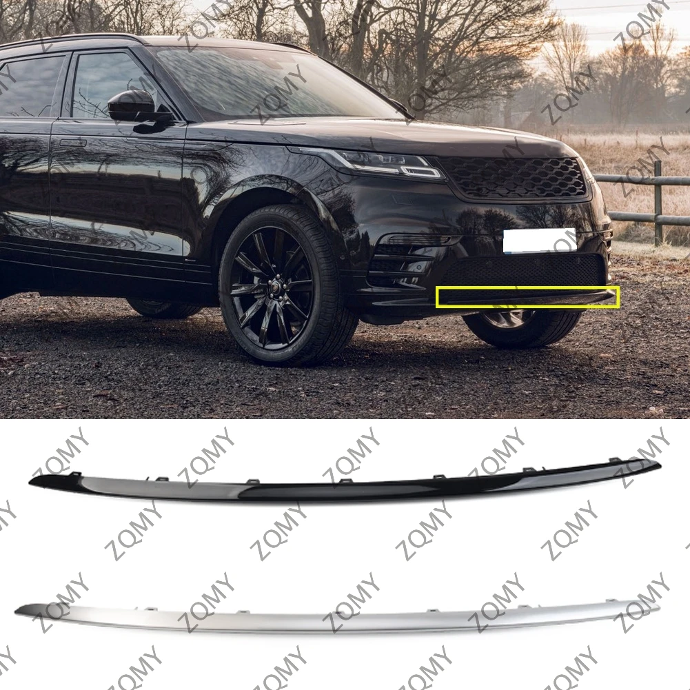 Car Front Bumper Trailer Cover Lower Guard Plate Trim Strip For Land Rover Range Rover Velar 2017 2018 2019 2020 2021 2022 2023