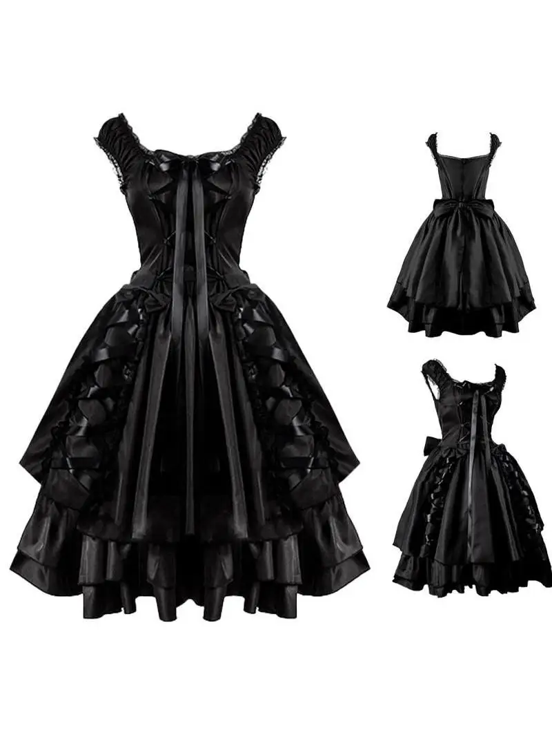 

Классический Bla для косплея на Хэллоуин, женский многослойный галстук-бабочка с кружевным воротником, готическая Лолита Dr, китайское производство, осень 2024, осень