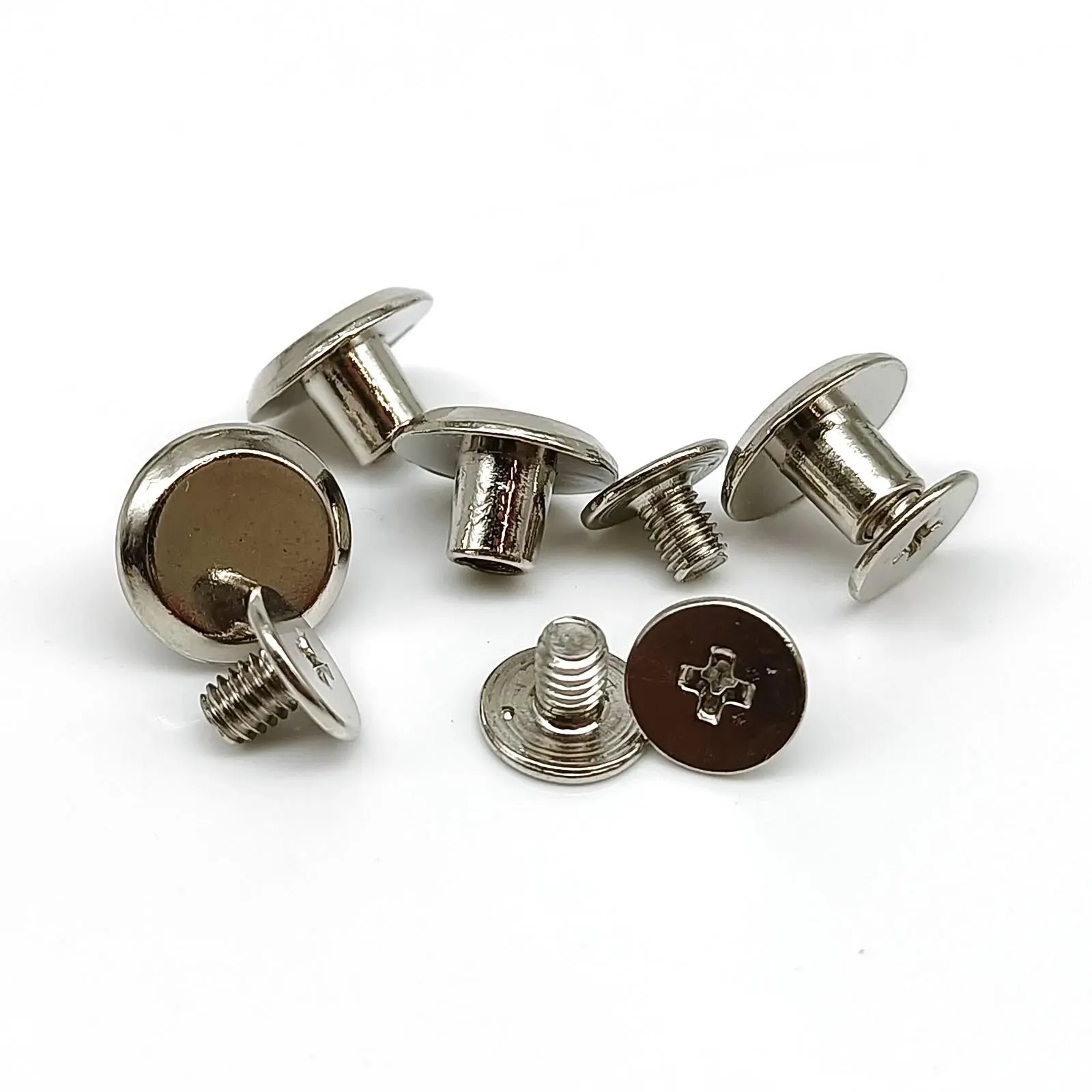 100sets/Box Chicago Screw Nail Stud Post Binding Rivet for Leather Belt Bag Strap Wallet Luggage Web Photo Album Metal 4 Color