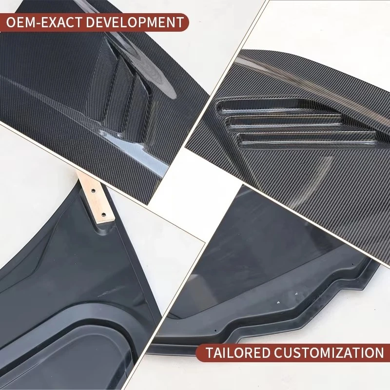 ل كورفيت C8 Z06 2020-2024 JC نمط غطاء المحرك من ألياف الكربون