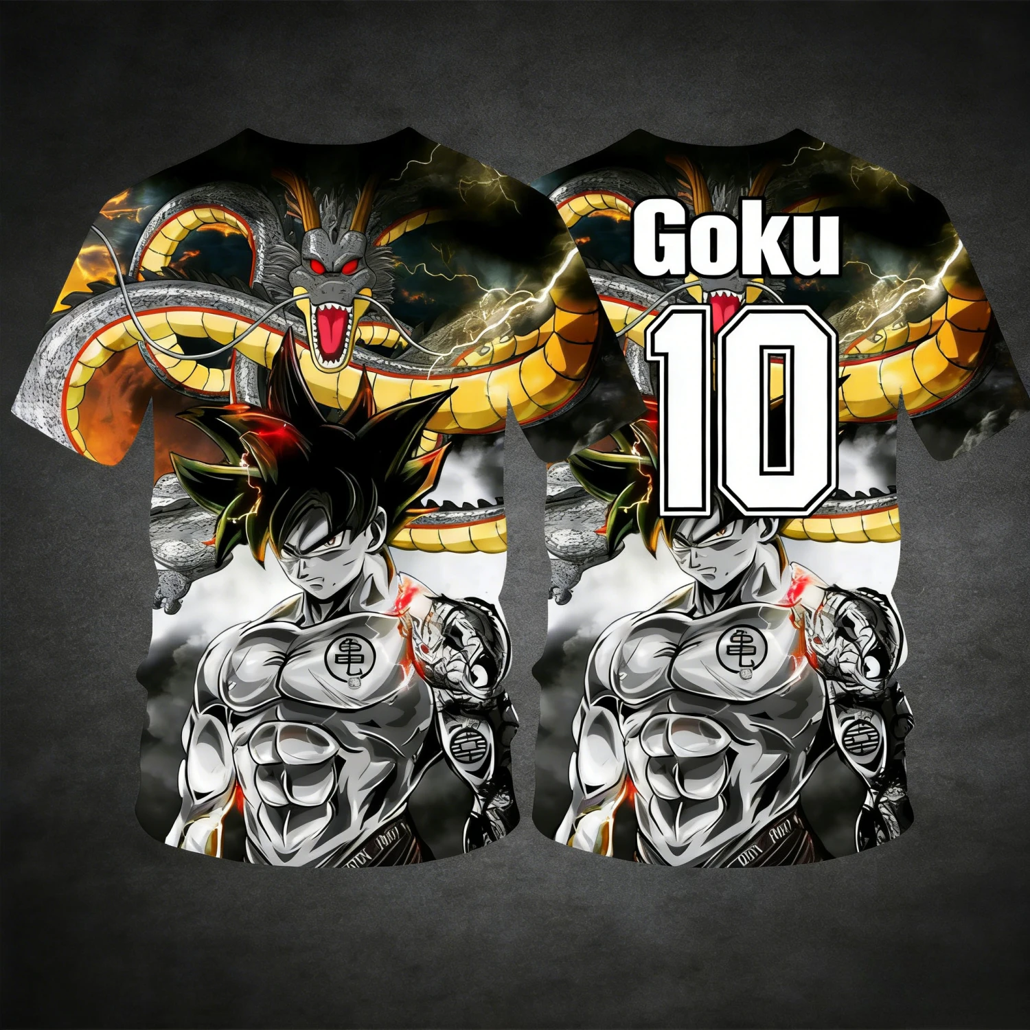 

2026 Summer Dragon Ball Retro Fitness T-shirt Men's Oversized 3D Printed Short-sleeved Family Unisex Children's Sports Shirt